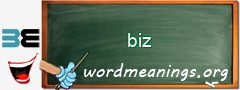 WordMeaning blackboard for biz